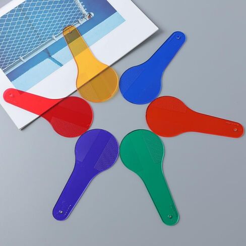 6 قطع من مجاذيف الألوان لتعليم العلوم، لوحات تصفية بصرية شفافة لرسم الألوان والرسم والإدراك in Kuwait