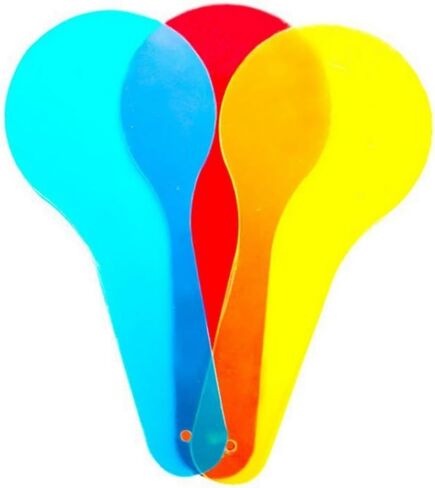 6 قطع من مجاذيف الألوان لتعليم العلوم، لوحات تصفية بصرية شفافة لرسم الألوان والرسم والإدراك in Kuwait