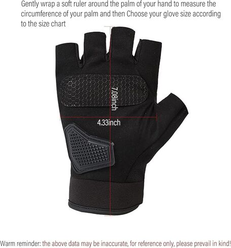 Tactical Gloves for Men and Women - Steel Fingerless Motorcycle Gloves With Hard Knuckle Shell - Leather Riding for Shooting, Cycling, Paintball, Driving, and Hunting in Saudi Arabia