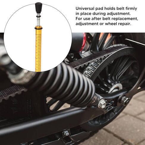 مقياس شد الحزام 10 رطل، أداة قياس الحزام القابلة للتعديل مع وسادة على شكل حرف L، جهاز اختبار شد الحزام متعدد الوظائف مع دعامة U للمركبة، ATV، الدراجة النارية in Kuwait