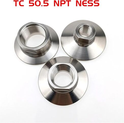 NPT X 1.5 Tri Clamp Adapter SS304 1/2 1/4 3/4 Inch OD Threaded Ring Can Be Screwed with a Key for Plumbing And Piping(3/4") in Kuwait