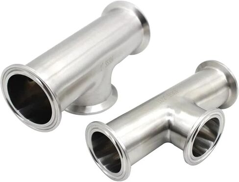 1.5 بوصة (TC50.5mm) و2 بوصة (TC64mm) أنبوب تي قصير مسطح للطعام SS304/316L من الفولاذ المقاوم للصدأ (2 بوصة، SS304) in Kuwait