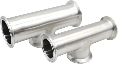 1.5 بوصة (TC50.5mm) و2 بوصة (TC64mm) أنبوب تي قصير مسطح للطعام SS304/316L من الفولاذ المقاوم للصدأ (2 بوصة، SS304) in Kuwait