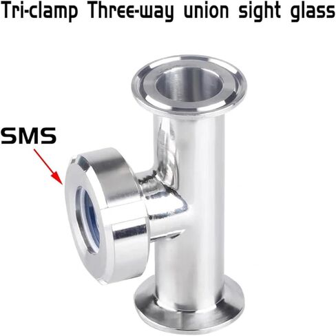 Three-way clamp joint sight glass 25mm 32mm 38mm TC50.5mm(OD32mm) in Saudi Arabia