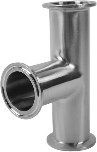 7MP Clamp Tee 3 Way Stainless Steel 304 Fitting Fits 1.5" Tri Clamp 38mm Pipe OD(1.5 in) in Kuwait