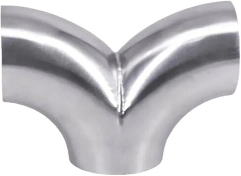 Size 19-104mm Pipe OD Butt Weld Y-Shaped 3 Way Elbow SUS 304 Stainless Pipe Fitting Splitter(45mm OD) in Saudi Arabia