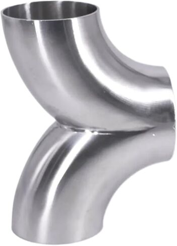 Size 19-104mm Pipe OD Butt Weld Y-Shaped 3 Way Elbow SUS 304 Stainless Pipe Fitting Splitter(45mm OD) in Saudi Arabia