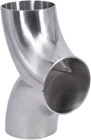 Size 19-104mm Pipe OD Butt Weld Y-Shaped 3 Way Elbow SUS 304 Stainless Pipe Fitting Splitter(45mm OD) in Saudi Arabia