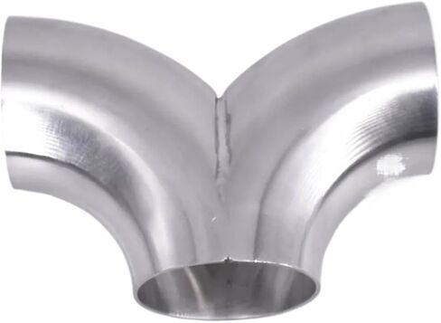 Size 19-104mm Pipe OD Butt Weld Y-Shaped 3 Way Elbow SUS 304 Stainless Pipe Fitting Splitter(45mm OD) in Saudi Arabia