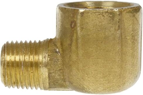 لـ 116SRCA كوع مخفض ضاغط الهواء - لأجزاء النظام الهوائي لضاغط الهواء - كوع أنبوب نحاسي مزخرف - 90 درجة 1/4 بوصة × 1/8 بوصة أصفر in Kuwait