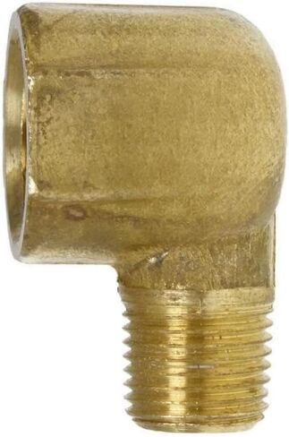 لـ 116SRCA كوع مخفض ضاغط الهواء - لأجزاء النظام الهوائي لضاغط الهواء - كوع أنبوب نحاسي مزخرف - 90 درجة 1/4 بوصة × 1/8 بوصة أصفر in Kuwait