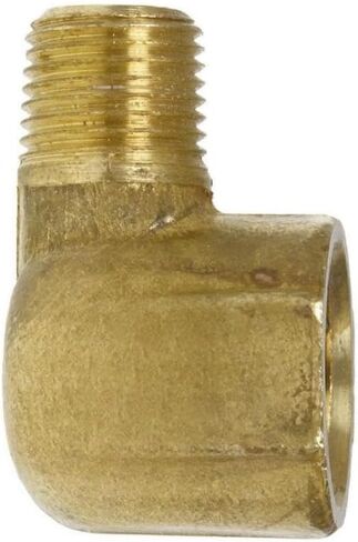 لـ 116SRCA كوع مخفض ضاغط الهواء - لأجزاء النظام الهوائي لضاغط الهواء - كوع أنبوب نحاسي مزخرف - 90 درجة 1/4 بوصة × 1/8 بوصة أصفر in Kuwait