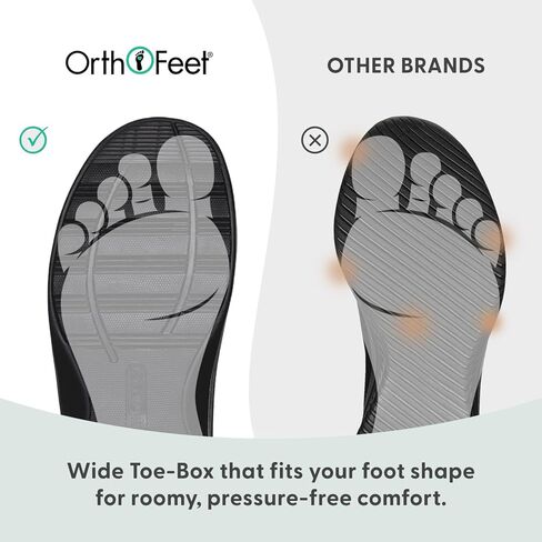 Orthofeet Men's Orthopedic Bismarck Adjustable Stretch Casual Shoe in Saudi Arabia