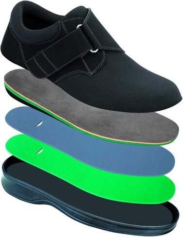 Orthofeet Men's Orthopedic Bismarck Adjustable Stretch Casual Shoe in Saudi Arabia