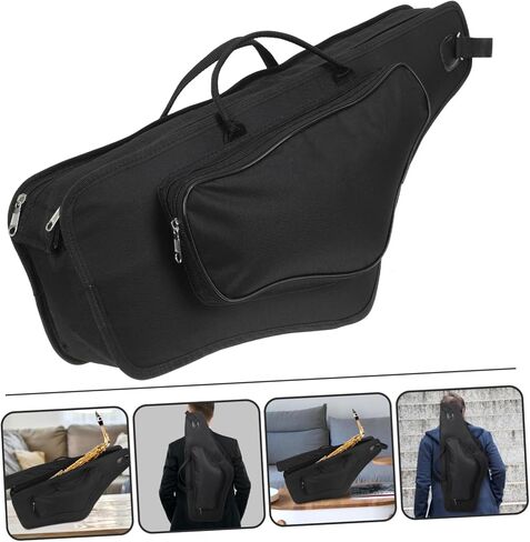 BESPORTBLE Portable Alto Saxophone Bag with Adjustable Shoulder Strap Thickened Shockproof Storage Case for Saxophone Safe Cloth Material for Concerts and Music Studios in Kuwait