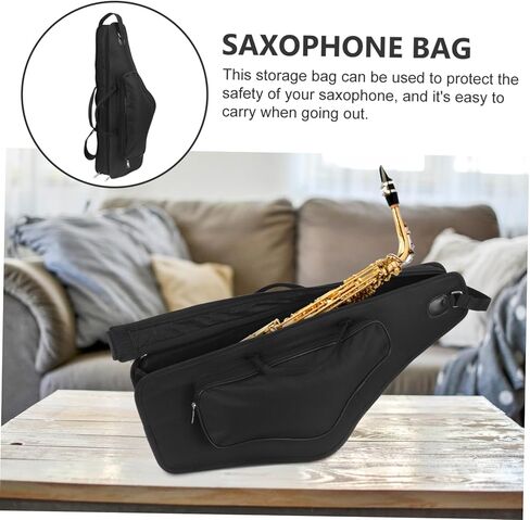 BESPORTBLE Portable Alto Saxophone Bag with Adjustable Shoulder Strap Thickened Shockproof Storage Case for Saxophone Safe Cloth Material for Concerts and Music Studios in Kuwait