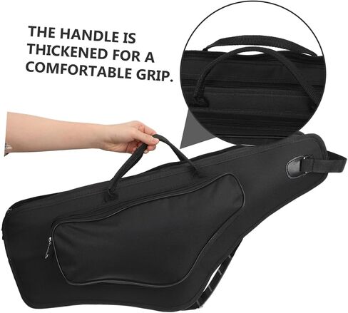 BESPORTBLE Portable Alto Saxophone Bag with Adjustable Shoulder Strap Thickened Shockproof Storage Case for Saxophone Safe Cloth Material for Concerts and Music Studios in Kuwait