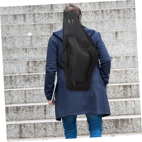 Portable Alto Saxophone Case Thickened Shockproof Design Shoulder Straps and Convenient Carrying Handle Sax Storage Bag for School Concerts and Travel in Saudi Arabia