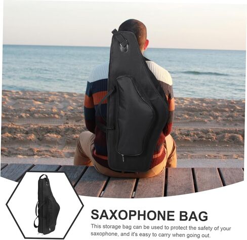 Portable Alto Saxophone Case Thickened Shockproof Design Shoulder Straps and Convenient Carrying Handle Sax Storage Bag for School Concerts and Travel in Saudi Arabia