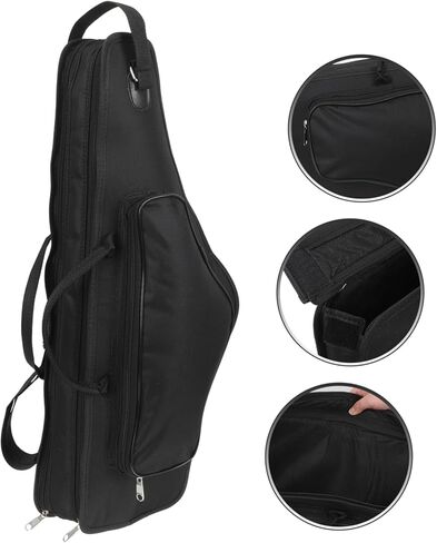 Portable Alto Saxophone Case Thickened Shockproof Design Shoulder Straps and Convenient Carrying Handle Sax Storage Bag for School Concerts and Travel in Saudi Arabia