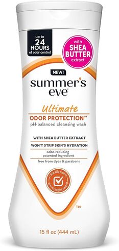 Summer’s Eve Ultimate Odor Protection Feminine Wash with Shea Butter - Up to 24 Hour Vaginal Odor Control, pH Balanced Formula, Clinically & Gynecologist Tested Intimate Body Wash - 15 Fl Oz in Saudi Arabia