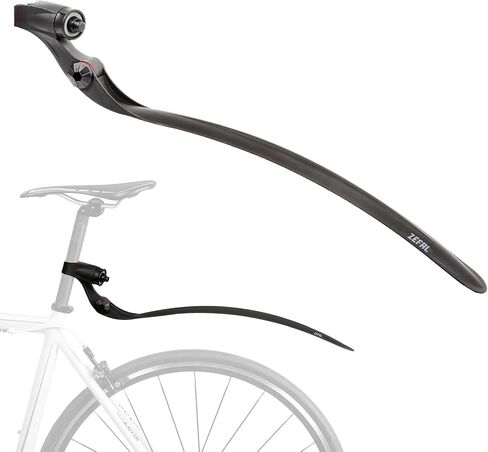 Zefal Swan-R Rear Mudguard – Road Bike Fender for 650C/700C/28" Wheels – MD-Turn Seatpost Mount, Technopolymer Construction, Max Tire Width 40mm, Lightweight 150g in Saudi Arabia