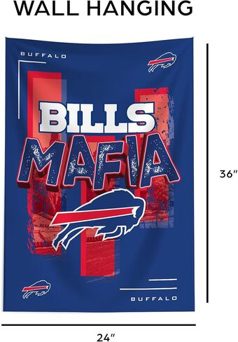 Northwest NFL Buffalo Bills Mafia Wall Hanging, 24 x 36 inches in Saudi Arabia
