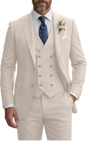 يناسب رجال نحيف الملاءمة 3 قطع السترة السترة السترة السترة السترة السترة وسروال in Kuwait