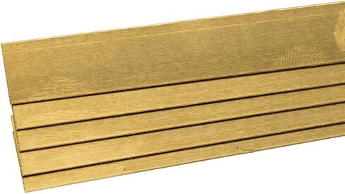 شريط نحاسي معدني دقيق من K&S 9712 - سمك 0.016 بوصة × عرض 1/2 بوصة × طول 36 بوصة - الحرف اليدوية، الكهربائية، صناعة المجوهرات، النمذجة، صنع في الولايات المتحدة الأمريكية، 5 شرائط in Kuwait