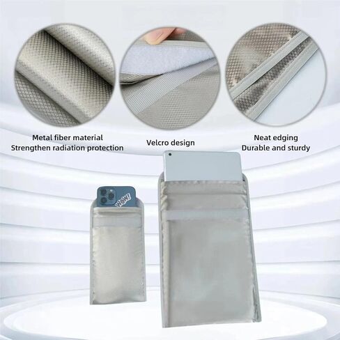 حقائب فاراداي، حقيبة فاراداي كبيرة مقاومة للنبضات الكهرومغناطيسية للهواتف، أكمام درع للهاتف الخلوي، حقائب فاراداي مضادة للنبضات الكهرومغناطيسية لحالة حجب إشارة الأجهزة الإلكترونية، حماية لسلامة الخصوصية من 5G GPS RFID in Kuwait