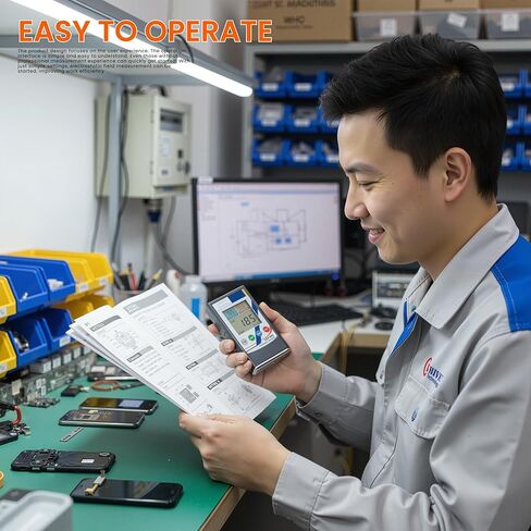 FMX-004 Static Meter, Non-Contact Electrostatic Field Meter, Portable ESD Tester with Ground Lead, Rechargeable Battery, Digital + Bar-Graph Display, Charge Plate, Range 0-30kV in Saudi Arabia