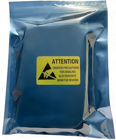 30pcs Anti Static Bag for 3.5'' Hand Drive, 7.87x11.8in/20x30cm Resealable ESD Bags for GPU SSD HDD and Electronic Device with 30pcs Antistatic Labels in Saudi Arabia
