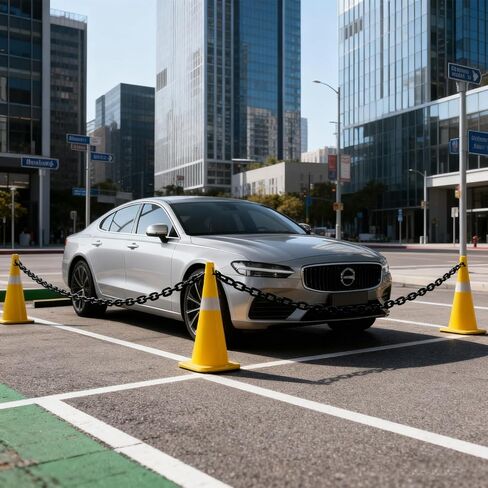 82FT Black Plastic Chain Barrier - 1.5 Inch Link Weatherproof Safety Chain for Crowd Control, Parking Lot, Queue Line, Driveway & Halloween Decor in Kuwait
