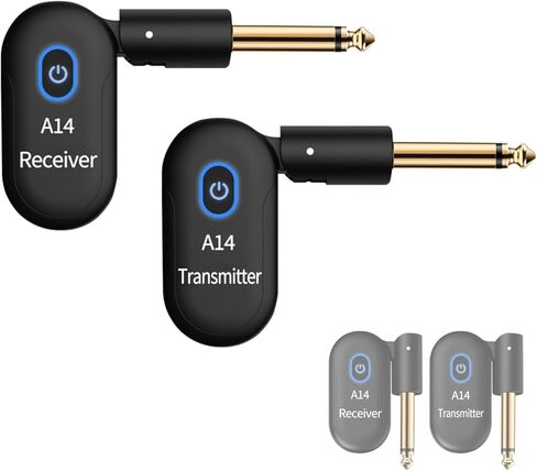 Guitar System 2.4 GHz, Rechargeable Audio Transmitter and Receiver, 90° Rotatable for Guitar, Bass and for Electric Instruments Guitar Kit in Saudi Arabia