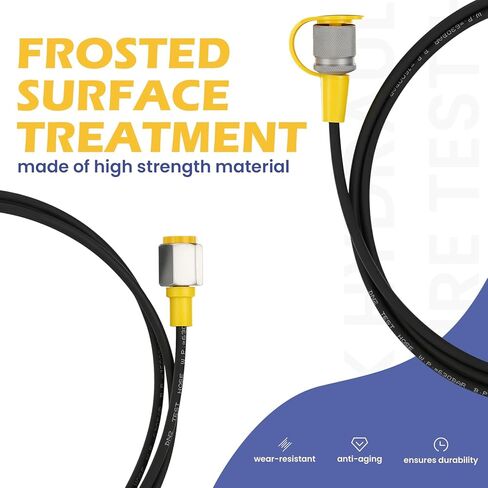 MEASUREMAN Hydraulic Test Hose, 630 BAR/9000 PSI, G1/4"BSP to M16, 1.6m High-Pressure Diagnostic Hose in Saudi Arabia