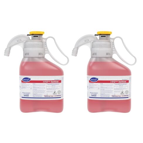 Diversey 9294548 Final Step J-512 Sanitizer, No Rinse Food Contact Kitchen Sanitizer, SmartDose Concentrate, 1.4-Liter (Pack of 2) in Saudi Arabia