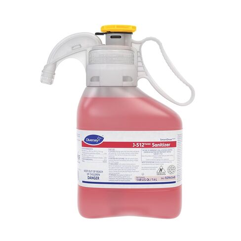 Diversey 9294548 Final Step J-512 Sanitizer, No Rinse Food Contact Kitchen Sanitizer, SmartDose Concentrate, 1.4-Liter (Pack of 2) in Saudi Arabia