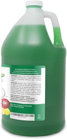 صابون الأطباق الأخضر من جرين فيست [رائحة الليمون] وعاء يدوي ومقلاة منظف سائل احترافي ووعاء إعادة تعبئة سائل ومقلاة - استخدام خفيف أو ثقيل، 128 أونصة (1 جالون) (1 جالون مع إسفنجة، مضخة ومنشفة من الألياف الدقيقة) in Kuwait