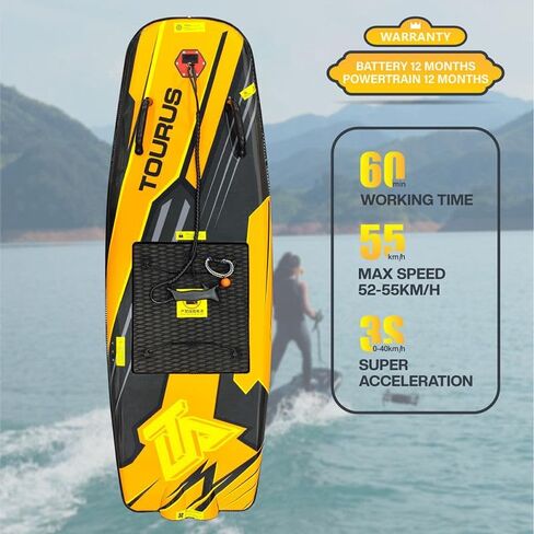 Electric Surfboard 12KW Double Jet Power Up to 55 km/h 60 Min Runtime in Saudi Arabia
