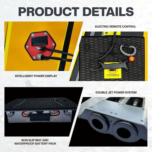 Electric Surfboard 12KW Double Jet Power Up to 55 km/h 60 Min Runtime in Saudi Arabia