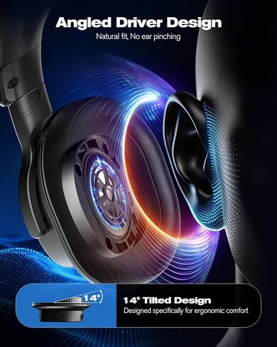 NUBWO Studio Headphones Wired, Hi-Res Over Ear Headphones with 3.5/6.35mm Detachable Jack, 180° Flip Earpads, 45mm Drivers Professional Monitor Headsets for Mixing, DJ, Recording, Guitar, Piano-HD01 in Kuwait