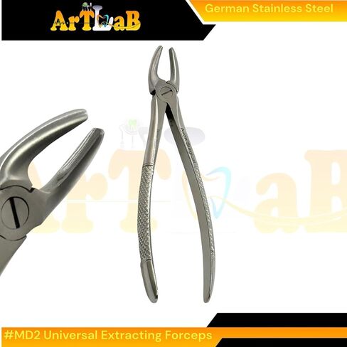 MD2 Molar Extraction Forceps for Upper Molars, First, Second, & Third Wisdom Teeth Extratcion Pliers - Dental Instruments German Steel in Saudi Arabia
