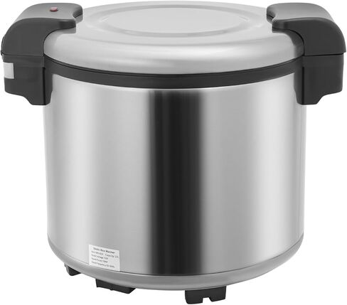سخان الأرز الكهربائي التجاري، سخان الأرز 110 كوب مع غطاء مفصلي - سعة كبيرة 23 لتر/6.08 جالون، درجة حرارة ثابتة 65 درجة مئوية/149 درجة فهرنهايت، وعاء داخلي غير لاصق للمطعم، البوفيه، تقديم الطعام (وظيفة التدفئة فقط) in Kuwait