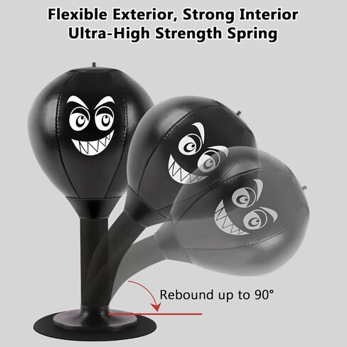Desktop Punching Bag Stress Buster with Suction Cup for Office Table and Counters Strong Suction Punch Ball Funny Toys for Kids Coworkers and Friends in Kuwait