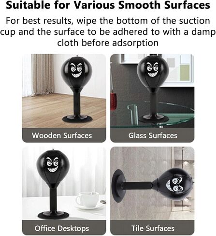 Desktop Punching Bag Stress Buster with Suction Cup for Office Table and Counters Strong Suction Punch Ball Funny Toys for Kids Coworkers and Friends in Kuwait