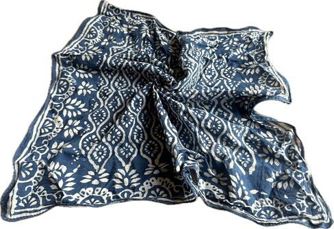 100% Cotton Bandanas, Bohemian Style Cotton Neck Scarf, Boho Soft Cotton Neck Scarf, Boho Soft Cotton Bandana, Cotton Neckerchief mud print in Kuwait
