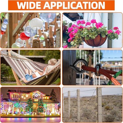 MewuDecor #3 × 7/8 بوصة (0.87 بوصة) عيون لولبية، براغي في خطافات العين لتأمين أسلاك الكابلات، براغي ذاتية التنصت للاستخدام الداخلي والخارجي، ذهبي، 100 قطعة in Saudi Arabia