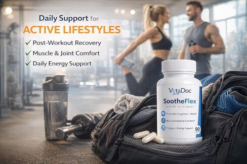 SootheFlex Joint, Energy & Mood Support for Women | Turmeric 900mg, Ferrochel® Iron, Magnesium Malate, Vitamin D3, Ginger, Selenium | 90 Capsules | Gentle Iron — Easy on Digestion in Saudi Arabia