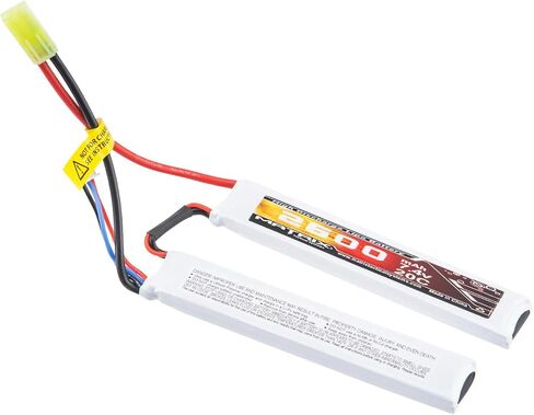 Evike Airsoft - Matrix High Performance 7.4V Butterfly Type Airsoft LiPo Battery (Configuration: 2600mAh / 20C / Small Tam) in Kuwait