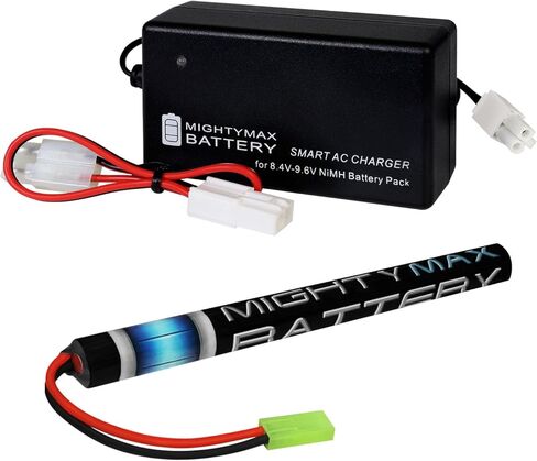 Mighty Max Battery 8.4V NiMH 1600mAh Replaces Crosman Pulse DP80 AK74UN Airsoft + Charger in Saudi Arabia
